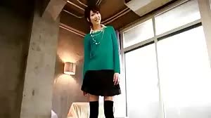 Lifting her skirt and fingering the crotch area