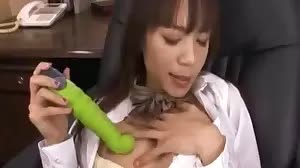 She is using a toy in the detention room