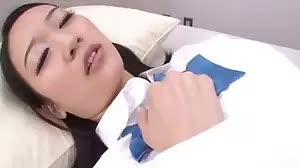 Spread-legged beauty having her crotch examined